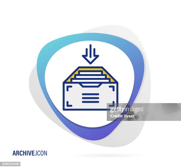 stockillustraties, clipart, cartoons en iconen met archief-pictogram - safety deposit box