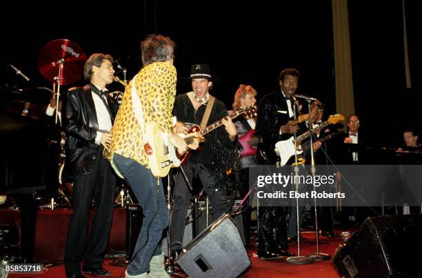 Chuck BERRY and Keith RICHARDS and Neil YOUNG and David SANBORN and Jerry Lee LEWIS, David Sanborn, Keith Richards, Neil Young, Chuck Berry and Jerry...