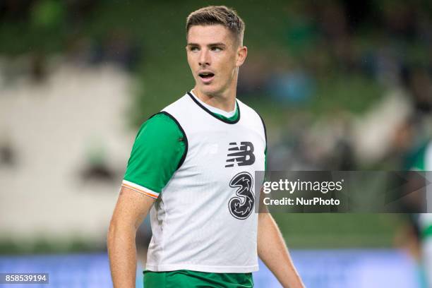 Ciaran Clark of Ireland during the FIFA World Cup 2018 Qualifying Round Group D match between Republic of Ireland and Moldova at Aviva Stadium in...