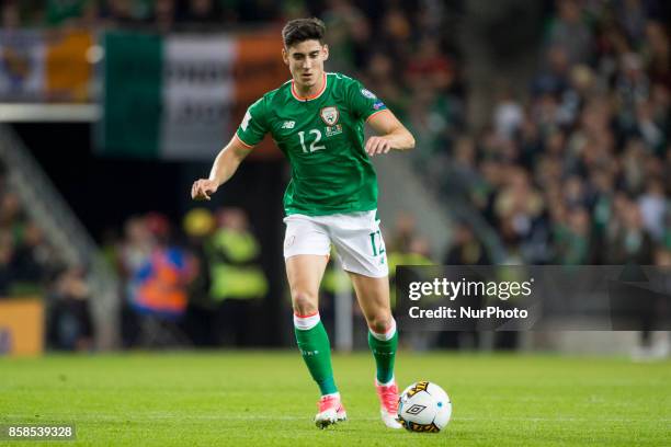 Callum O'Dowda of Ireland controls the ball during the FIFA World Cup 2018 Qualifying Round Group D match between Republic of Ireland and Moldova at...