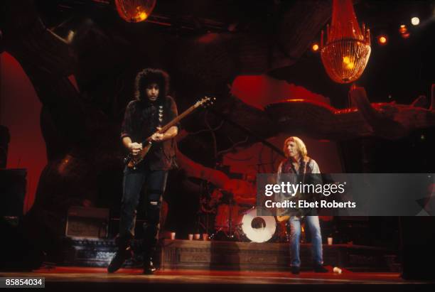 Mike CAMPBELL and Tom PETTY and Tom PETTY & The HEARTBREAKERS, Mike Campbell and Tom Petty performing live onstage - Tom Petty & The Heartbreakers