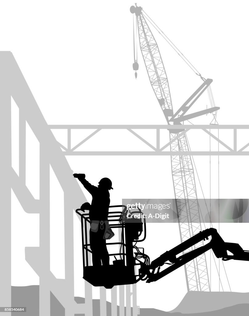 Metal Frame Construction Crane