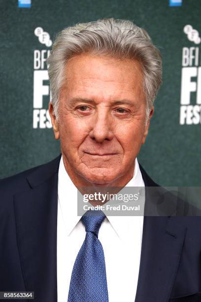 Dustin Hoffman attends "The Meyerowitz Stories" UK Premiere during the 61st BFI London Film Festival at Embankment Gardens Cinema on October 6, 2017...