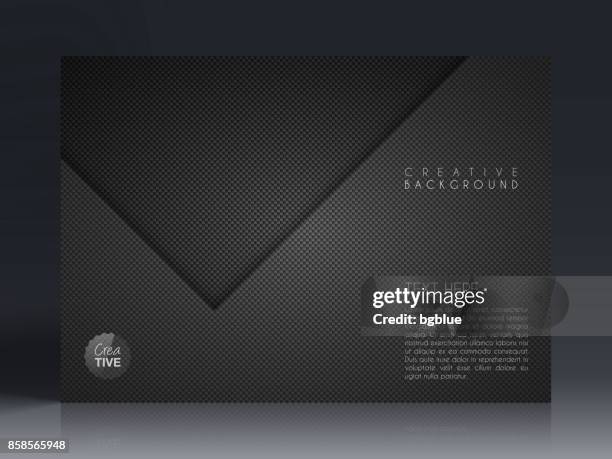 brochure template layout, cover design, business annual report, flyer, magazine - carbon fibre stock illustrations