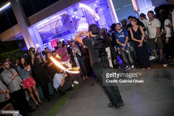 General view of atmosphere at Russell Simmons' 60th Birthday Party at his Tantris Yoga Center on October 6, 2017 in West Hollywood, California.