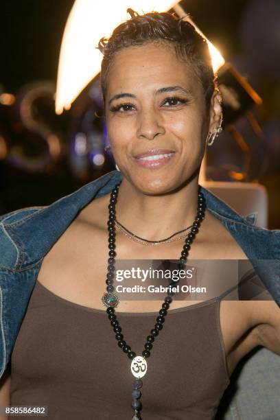 Daphne Wayans attends Russell Simmons' 60th Birthday Party at his Tantris Yoga Center on October 6, 2017 in West Hollywood, California.