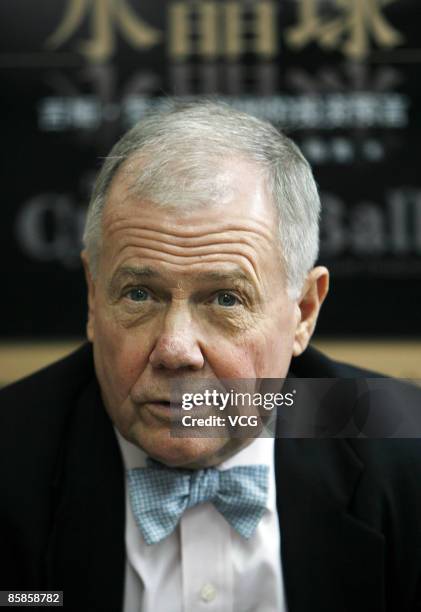 American investor and financial commentator Jim Rogers signs copies of his new book "The Crystal Ball - Jim Rogers and His Investment Prediction" on...