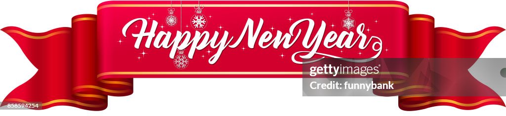 New Year Ribbon High-Res Vector Graphic - Getty Images