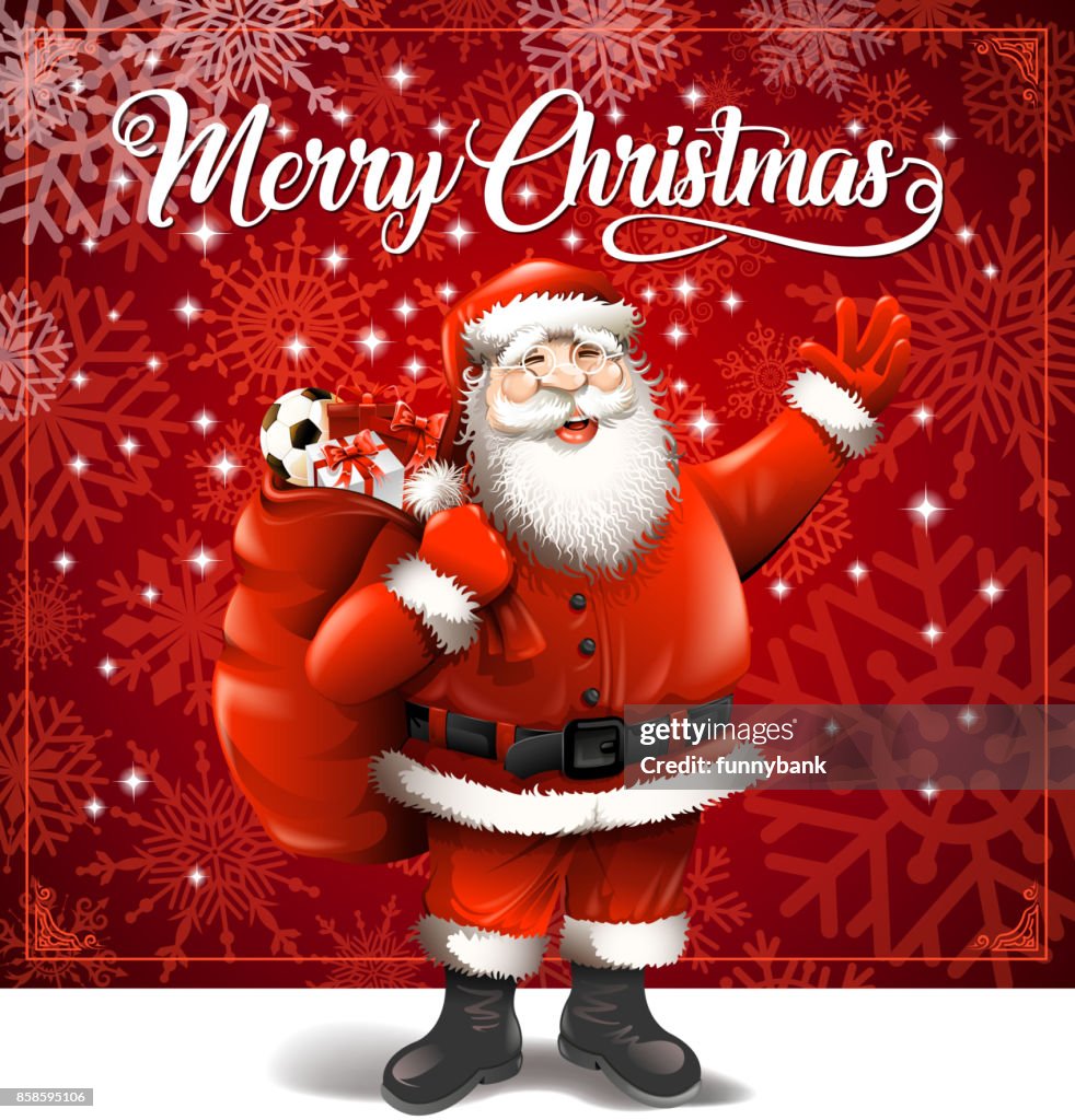 Santa claus christmas card