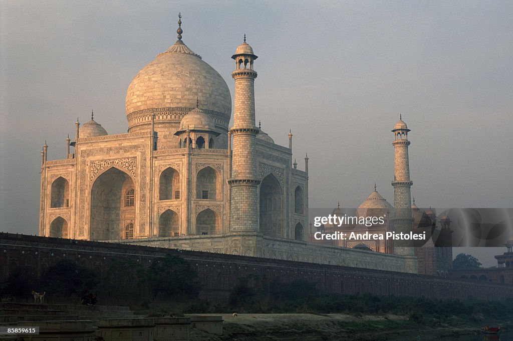 Taj Mahal morning mist