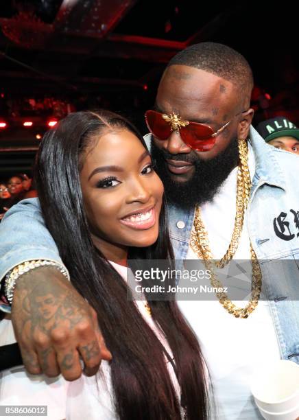 Princess and Rick Ross attend the 2017 BET Hip Hop Awards on October 6, 2017 in Miami Beach, Florida.