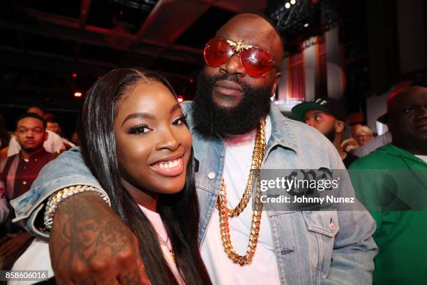 Princess and Rick Ross attend the 2017 BET Hip Hop Awards on October 6, 2017 in Miami Beach, Florida.