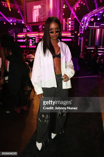 Ryan Destiny attends the 2017 BET Hip Hop Awards on October 6, 2017 in Miami Beach, Florida.