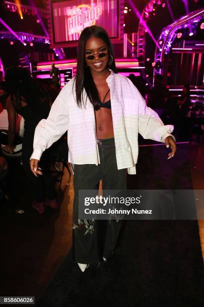 Ryan Destiny attends the 2017 BET Hip Hop Awards on October 6, 2017 in Miami Beach, Florida.