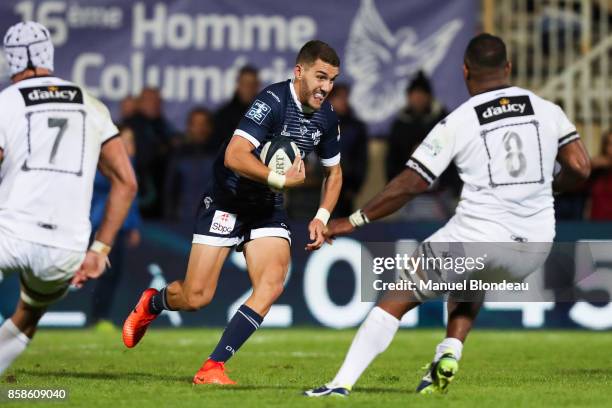 Maxime Lafage of Colomiers during the Pro D2 match between Colomiers and Vannes on October 6, 2017 in Colomiers, France.