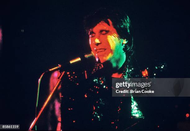 Bryan Ferry of Roxy Music performing at Leicester University on November 18 1972