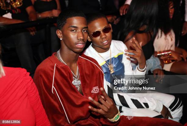 Christian Combs and Bay Swag attend the 2017 BET Hip Hop Awards on October 6, 2017 in Miami Beach, Florida.