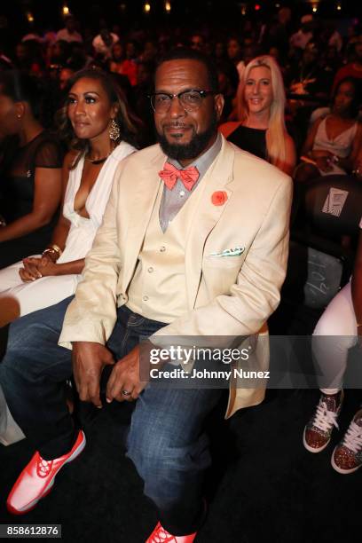 Kristin Thompson and Uncle Luke attend the 2017 BET Hip Hop Awards on October 6, 2017 in Miami Beach, Florida.