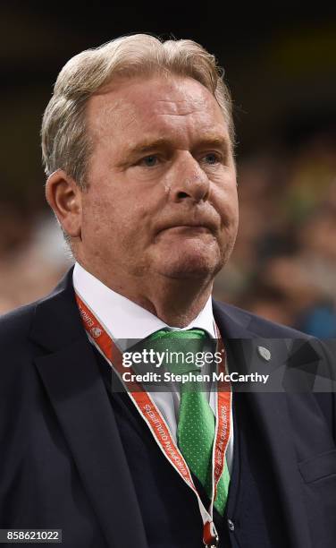 Dublin , Ireland - 6 October 2017; Republic of Ireland coach Steve Walford during the FIFA World Cup Qualifier Group D match between Republic of...