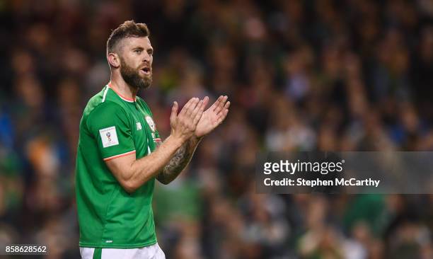 Dublin , Ireland - 6 October 2017; Daryl Murphy of Republic of Ireland during the FIFA World Cup Qualifier Group D match between Republic of Ireland...