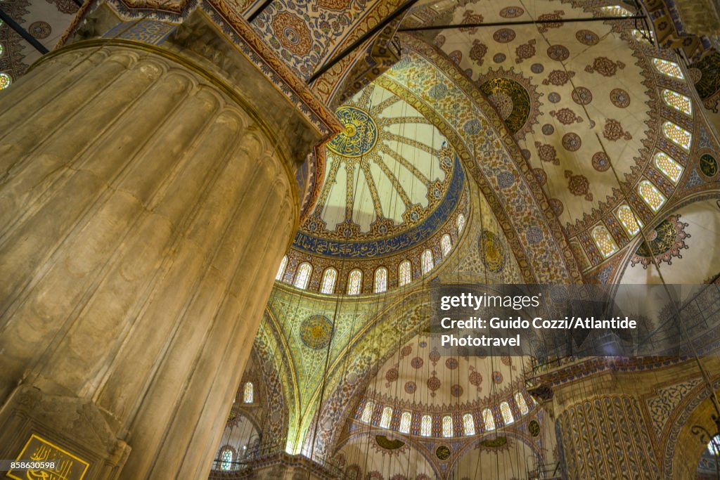 Inside Sultanahamet Cadii (Blue Mosque)