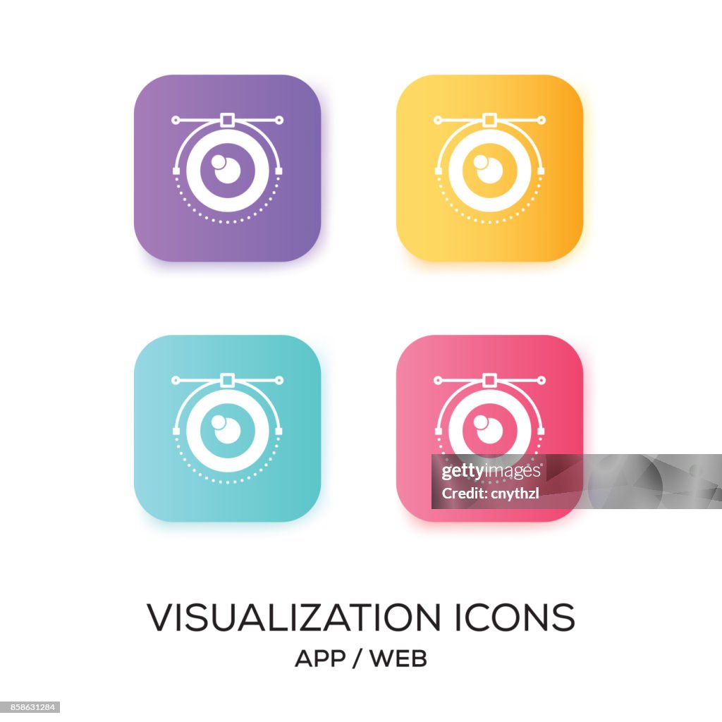 Set of Visualization App Icon