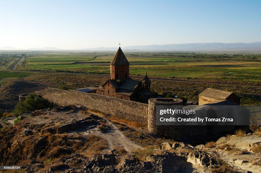 View of Khor Virap monastery