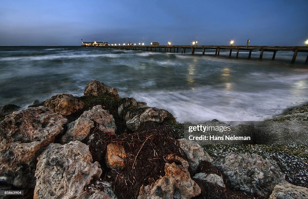 Anna Maria pier on Anna Maria Island on the Gulf.