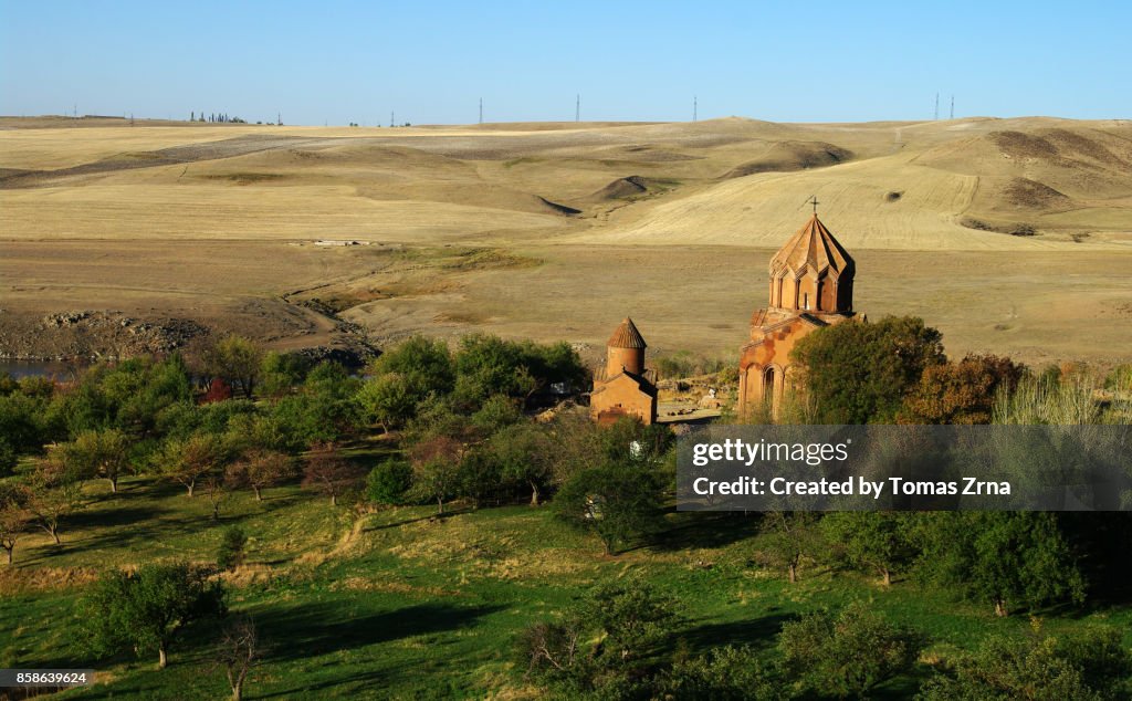 Peaceful evening at Marmashen monastery