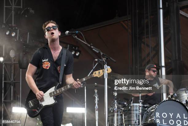 Mike Kerr and Ben Thatcher of Royal Blood perform live on stage during Austin City Limits Festival at Zilker Park on October 6, 2017