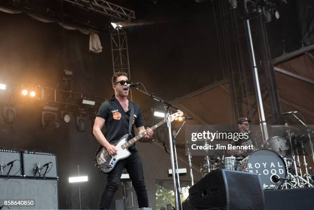 Mike Kerr and Ben Thatcher of Royal Blood perform live on stage during Austin City Limits Festival at Zilker Park on October 6, 2017