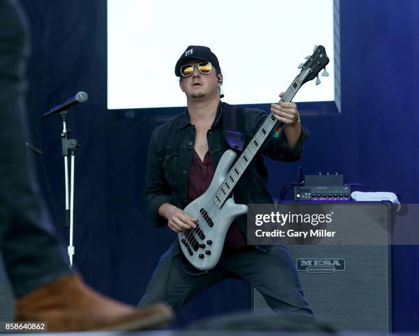 George Gekas performs in concert with the Revivalists on the first day of week one of the Austin City Limits Music Festival at Zilker Park on October...