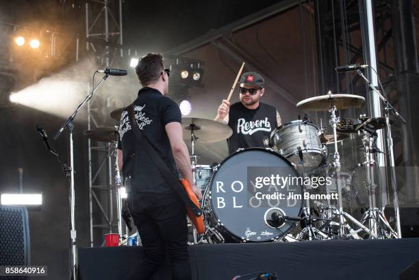 Mike Kerr and Ben Thatcher of Royal Blood perform live on stage during Austin City Limits Festival at Zilker Park on October 6, 2017