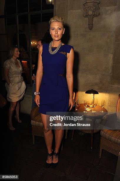 Maria Sharapova attends the Cole Haan Dinner for Maria Sharapova at Chateau Marmont on April 7, 2009 in West Hollywood, California.