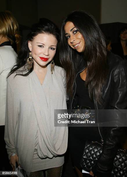 Casey Johnson and Courtenay Semel front row at the 11th Annual "Fresh Faces In Fashion" presented by Gen Art and Blackberry held at the Peterson...