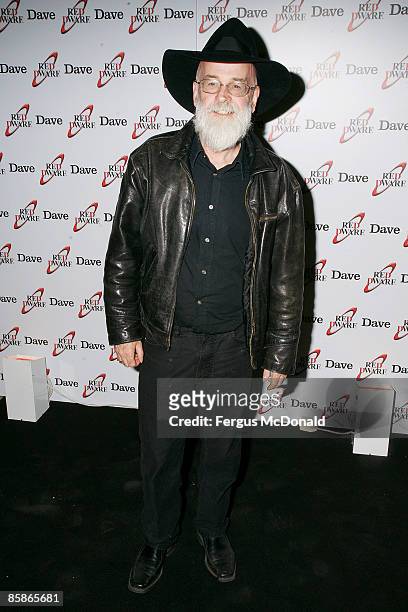 Terry Pratchett attends a VIP screening of Red Dwarf: Back to Earth at the Mayfair Hotel on April 8, 2009 in London, England.
