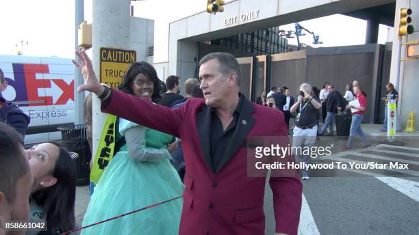 Actor Bruce Campbell is seen at Comic-Con New York on October 6, 2017 in New York City.