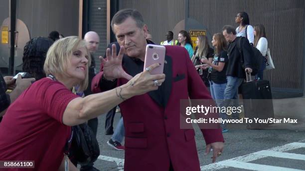 Actor Bruce Campbell is seen at Comic-Con New York on October 6, 2017 in New York City.