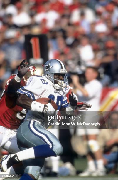 Dallas Cowboys Michael Irvin in action vs San Francisco 49ers. San Francisco, CA CREDIT: John W. McDonough