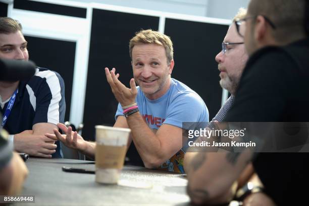 Breckin Meyer attends the Robot Chicken Press Hour during New York Comic Con 2017 - JK at Jacob K. Javits Convention Center on October 7, 2017 in New...