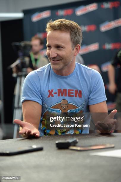 Breckin Meyer attends the Robot Chicken Press Hour during New York Comic Con 2017 - JK at Jacob K. Javits Convention Center on October 7, 2017 in New...