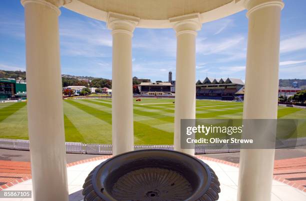 the basin reserve cricket ground which houses the national cricket museum. - new zealand cricket stock pictures, royalty-free photos & images