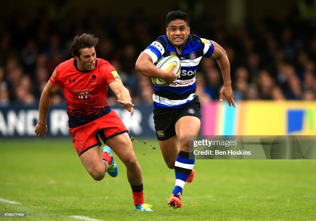 Bath Rugby v Worcester Warriors - Aviva Premiership