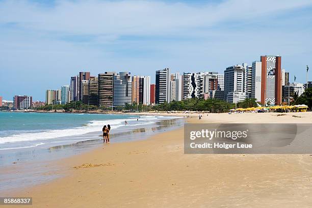 city beach. - fortaleza stock pictures, royalty-free photos & images