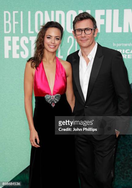 Michel Hazanavicius and Berenice Bejo attend the Create Gala & UK Premiere of "Redoubtable" during the 61st BFI London Film Festival on October 7,...