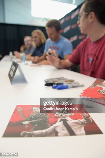 General view of atmosphere at the Robot Chicken signing during New York Comic Con 2017 - JK at Jacob K. Javits Convention Center on October 7, 2017...