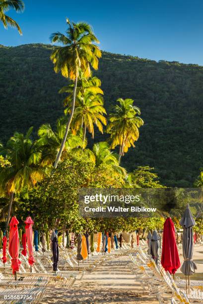 british virgin islands, tortola, exterior - cane garden bay foto e immagini stock