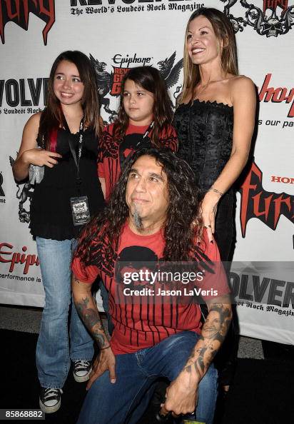 Tom Araya Of Slayer And His Family Attend The 1st Annual Epiphone tom-araya-of-slayer-and-his-family-attend-the-1st-annual-epiphone
