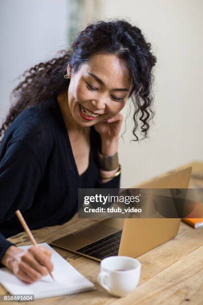 a woman writing - tdub_video stock pictures, royalty-free photos & images