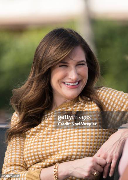 Kathryn Hahn visits 'Extra' at Universal Studios Hollywood on October 5, 2017 in Universal City, California.